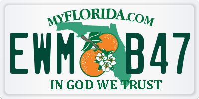 FL license plate EWMB47