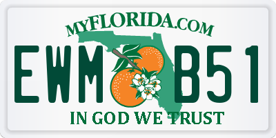 FL license plate EWMB51