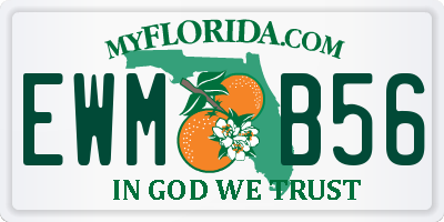 FL license plate EWMB56