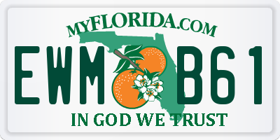 FL license plate EWMB61
