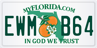 FL license plate EWMB64