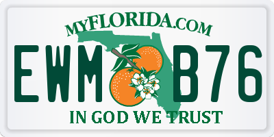 FL license plate EWMB76