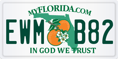 FL license plate EWMB82