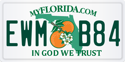 FL license plate EWMB84