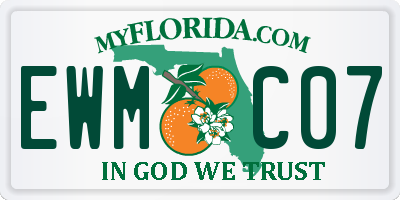 FL license plate EWMC07