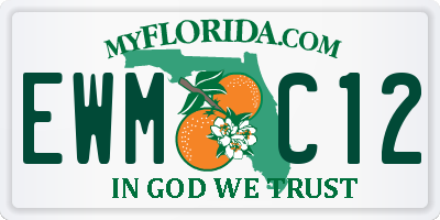 FL license plate EWMC12