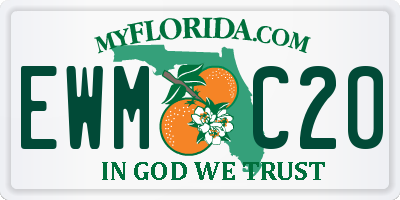 FL license plate EWMC20