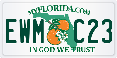 FL license plate EWMC23