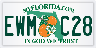 FL license plate EWMC28