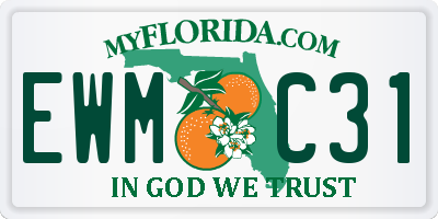 FL license plate EWMC31