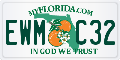 FL license plate EWMC32