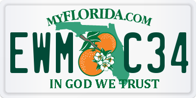 FL license plate EWMC34