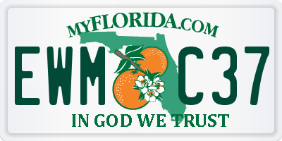 FL license plate EWMC37