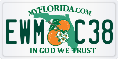 FL license plate EWMC38