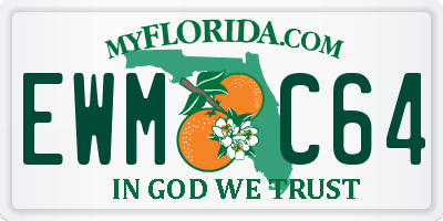 FL license plate EWMC64