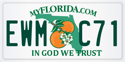 FL license plate EWMC71