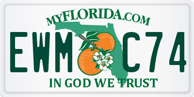 FL license plate EWMC74