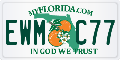 FL license plate EWMC77