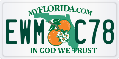 FL license plate EWMC78