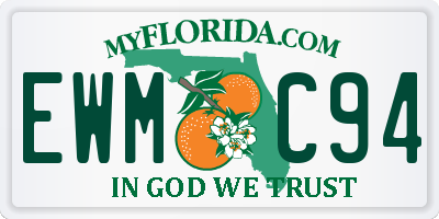 FL license plate EWMC94