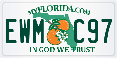 FL license plate EWMC97