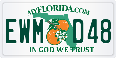 FL license plate EWMD48