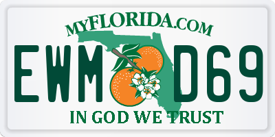 FL license plate EWMD69