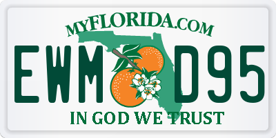 FL license plate EWMD95