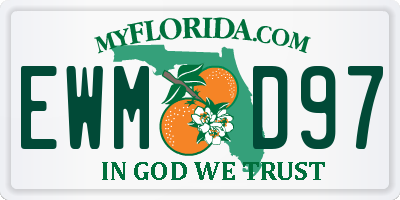 FL license plate EWMD97