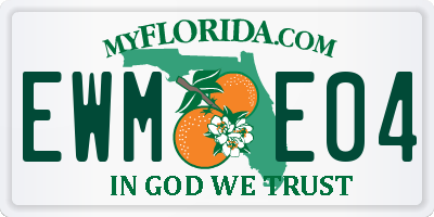 FL license plate EWME04