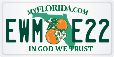 FL license plate EWME22