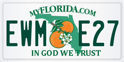 FL license plate EWME27