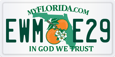 FL license plate EWME29