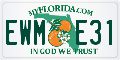FL license plate EWME31
