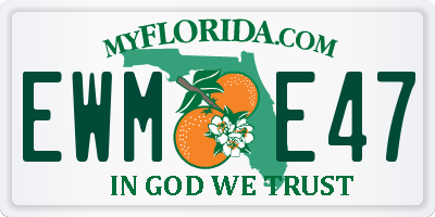 FL license plate EWME47