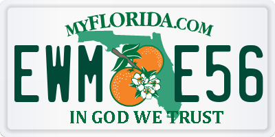 FL license plate EWME56