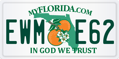 FL license plate EWME62