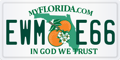 FL license plate EWME66