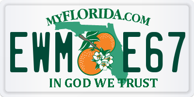 FL license plate EWME67