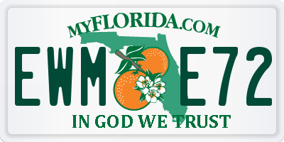 FL license plate EWME72