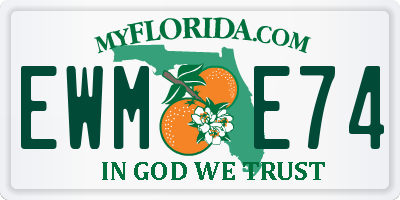 FL license plate EWME74