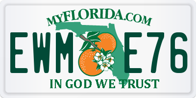 FL license plate EWME76
