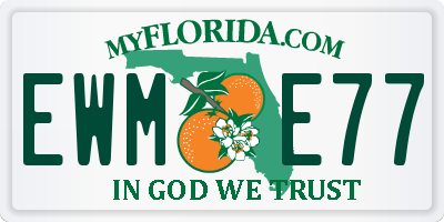 FL license plate EWME77
