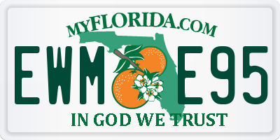 FL license plate EWME95