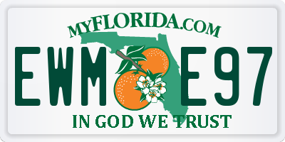 FL license plate EWME97