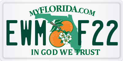 FL license plate EWMF22