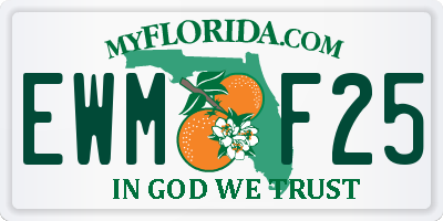 FL license plate EWMF25