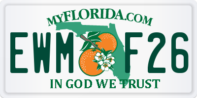FL license plate EWMF26