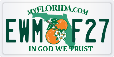 FL license plate EWMF27