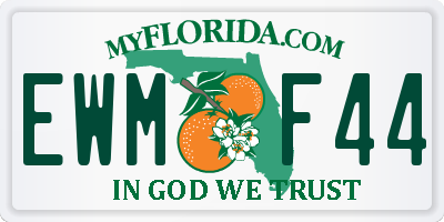 FL license plate EWMF44